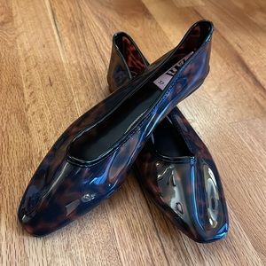 ZARA Tortoiseshell Jelly Flats
